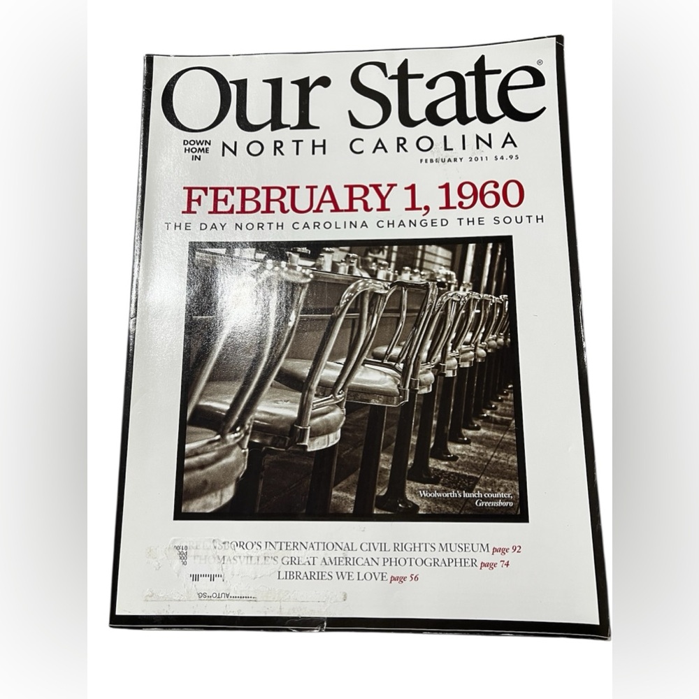 Our State North Carolina
Magazine - February 2011
- Greensboro Sit-In